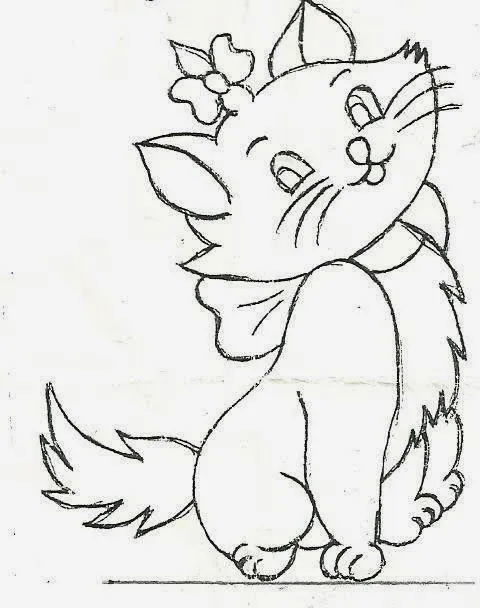 Imágenes para colorear de gatita marie - Imagui Imágenes para colorear de gatita marie - Imagui
