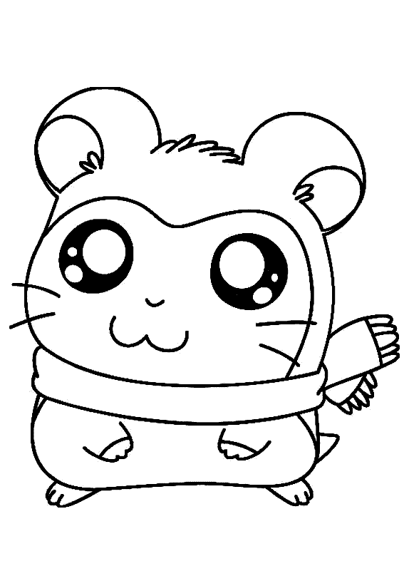 De hamster para colorear - Imagui