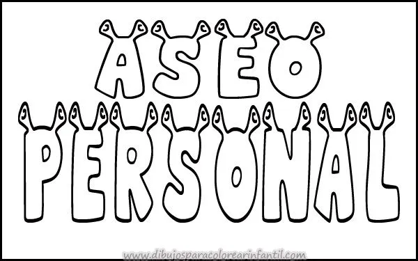 Imagenes de aseo personal para niños para colorear - Imagui