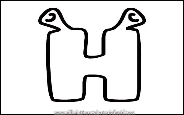 Imágenes con h para colorear - Imagui