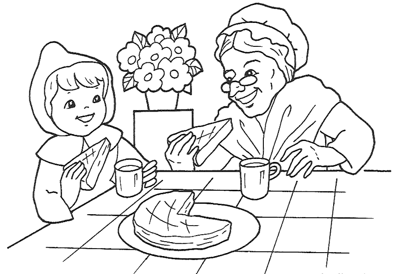 Imagenes para colorear e imprimir del cuento caperucita roja - Imagui