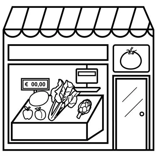 Imagenes para colorear de kioscos - Imagui