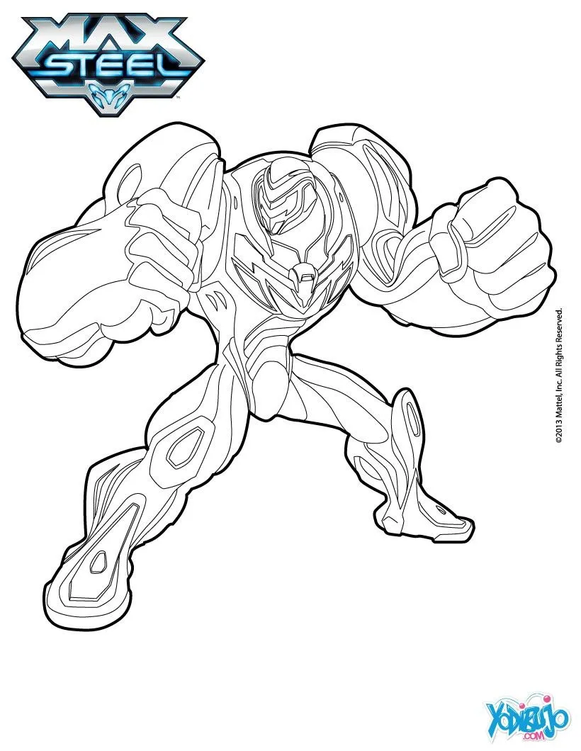 Max Steel para colorear, Max Steel turbo para imprimir Max Steel para colorear, Max Steel turbo para imprimir