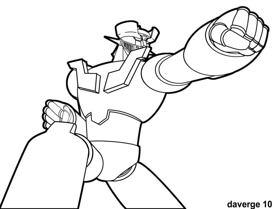 Imágenes para Colorear de Mazinger Z (12 fotos) Imágenes para Colorear de Mazinger Z (12 fotos)