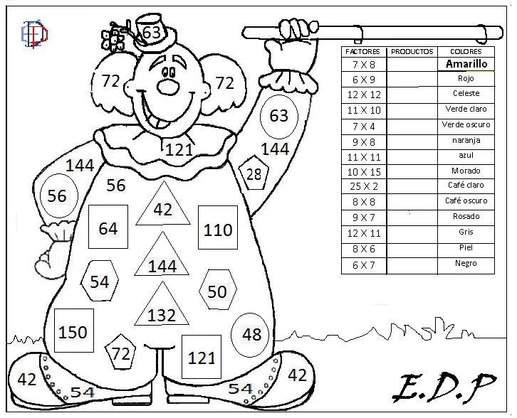 Imagenes para colorear con motivo de matematicas - Imagui