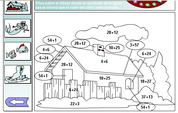 Imagenes para colorear con operaciones matemáticas - Imagui