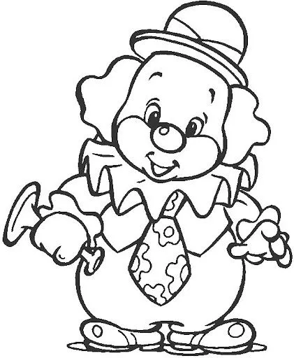Dibujos para colorear de payasos tiernos - Imagui Dibujos para colorear de payasos tiernos - Imagui