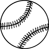 Imagenes para colorear: Pelota de beisbol para colorear