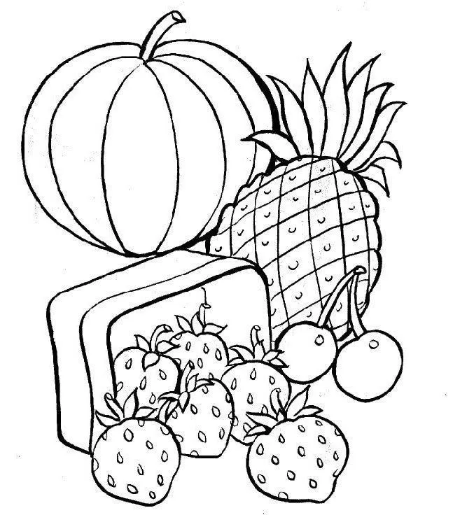 pafrutas y verduras Colouring Pages (page 2) pafrutas y verduras Colouring Pages (page 2)
