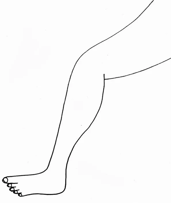Dibujo de una pierna para colorear - Imagui Dibujo de una pierna para colorear - Imagui