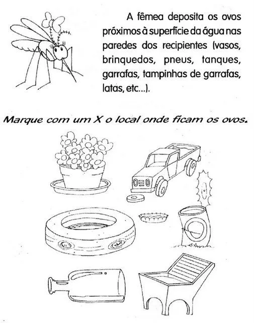 Como evitar el dengue dibujos para colorear - Imagui