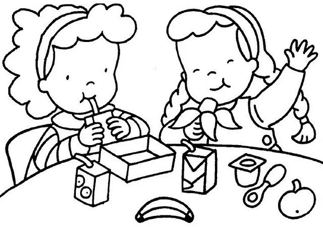 Imagenes para colorear de un recreo - Imagui