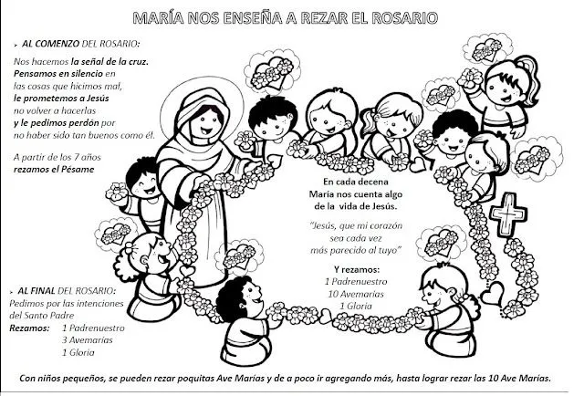 Imágenes para colorear del rosario misionero - Imagui Imágenes para colorear del rosario misionero - Imagui