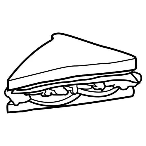 Imágenes para colorear de un sandwich - Imagui Imágenes para colorear de un sandwich - Imagui