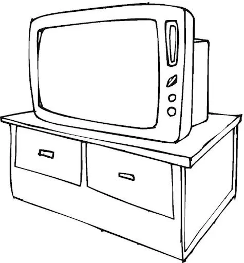 Imágenes para colorear de televisores para niños - Imagui