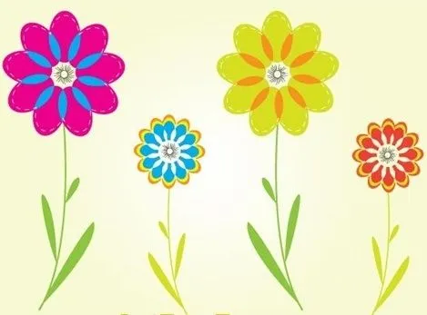 Imágenes coloridas de flores Vector de la flor - vectores gratis ... Imágenes coloridas de flores Vector de la flor - vectores gratis ...