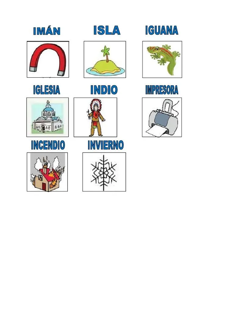 Imagenes Que Comienzan Con "I" | PDF