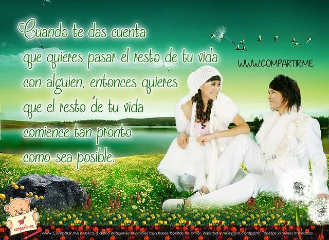 Imágenes para Compartir: Fondo de pantalla en HD con frase de amor ...