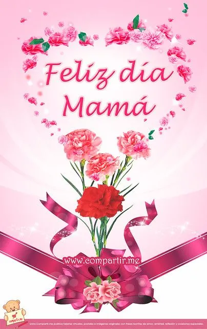 Imágenes para Compartir: Postal con flores bonitas para dedicar a ... Imágenes para Compartir: Postal con flores bonitas para dedicar a ...