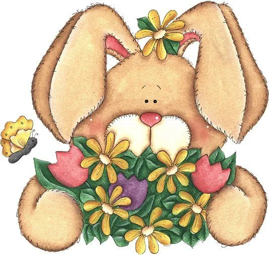 Imagenes de conejos infantiles-Imagenes y dibujos para imprimir