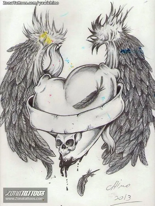 Imagenes de corazones a lapis - Imagui