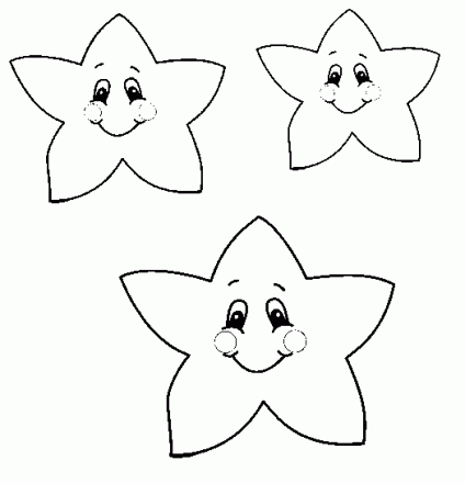 Dibujos de corazones y estrellas para colorear - Imagui