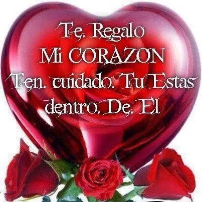 Imagenes de amor HD: Te regalo mi corazon