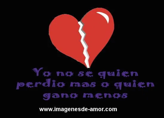 Imagenes de corazones rotos con frases tristes para FaceBook - Imagui