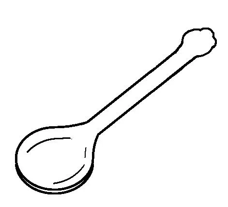 Dibujos para colorear cuchara - Imagui
