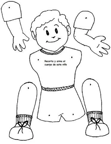 Cuerpo humano para armar y colorear - Imagui Cuerpo humano para armar y colorear - Imagui