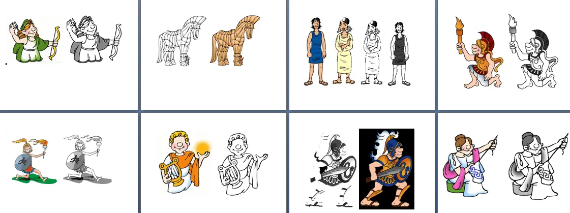 Imágenes de la cultura griega para colorear | Diario Educación Imágenes de la cultura griega para colorear | Diario Educación