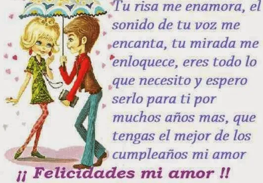 Imagenes De Cumpleaños Con Frases De Amor Para Tu Novia | lindas y ...