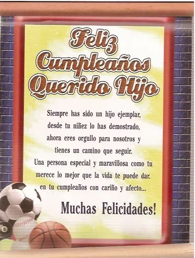 Imagenes de Cumpleaños: para un hijo
