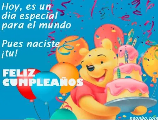 Imagenes de cumpleaños con Winnie Pooh y Tiger﻿