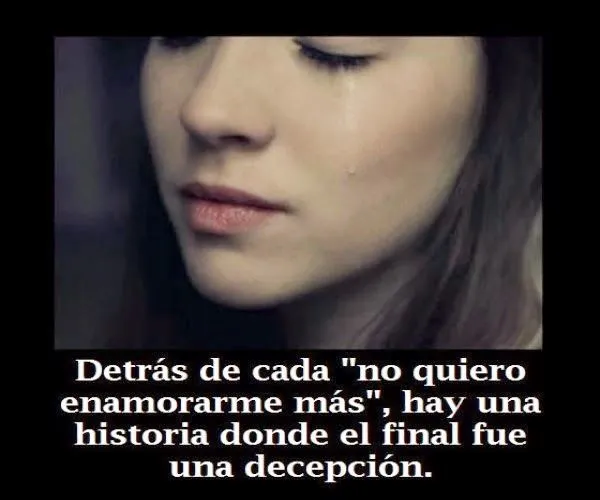 imagenes decepciones y desiluciones de amor con frases : Sarco ...