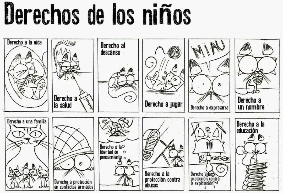 imagenes de los derechos del niño para colorear , . - Brainly.lat
