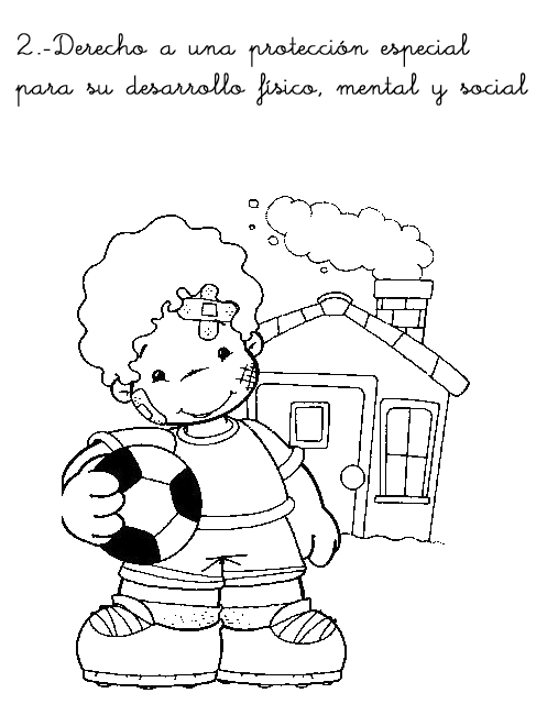 Imágenes de derechos del niño para colorear e imprimir - Para niños Imágenes de derechos del niño para colorear e imprimir - Para niños