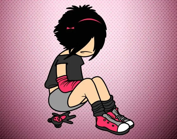 Dibujo de Chica gótica emo pintado por Ladygarson en Dibujos.net ... Dibujo de Chica gótica emo pintado por Ladygarson en Dibujos.net ...