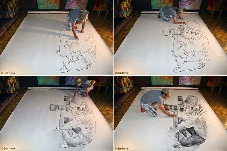 Por Amor al Arte: Dibujos 3D por Ben Heine