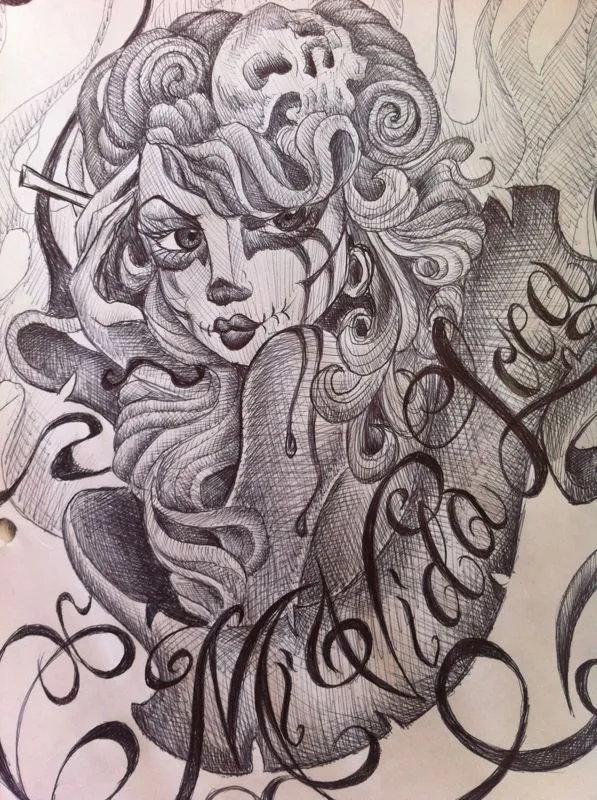 Imagenes para dibujar santa muerte - Imagui