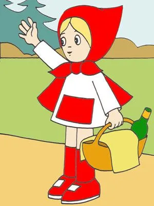 Imagenes de dibujos animados: Caperucita Roja