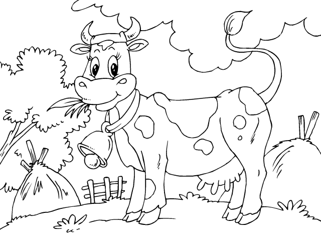 Imágenes y dibujos de Animales de Granja para Colorear - Para niños