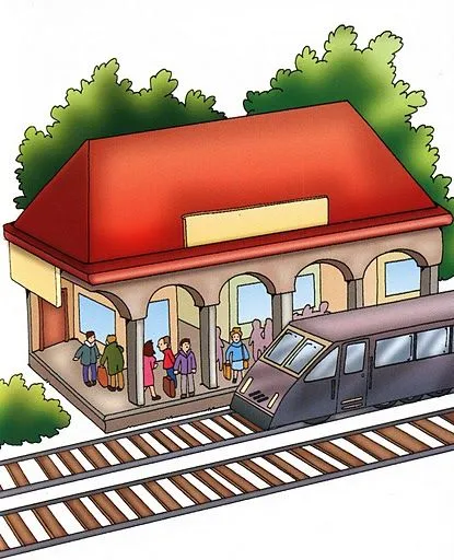 Estacion de tren dibujo - Imagui