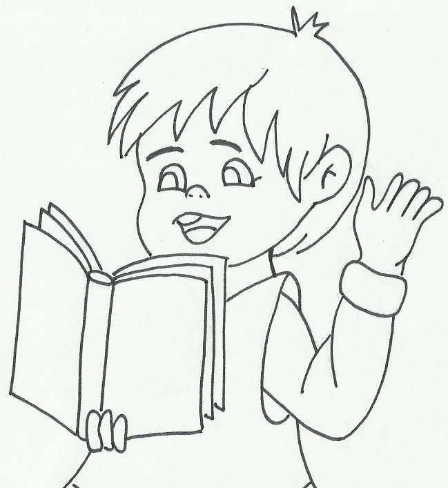 Niño leyendo una carta para colorear - Imagui Niño leyendo una carta para colorear - Imagui