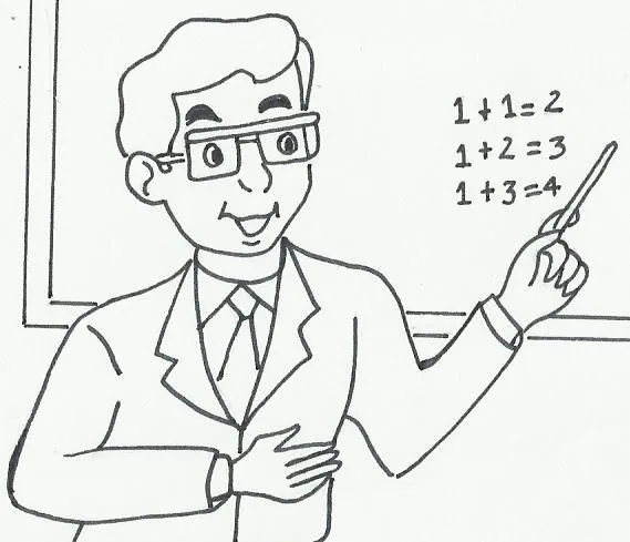 Dibujos de docentes para colorear - Imagui