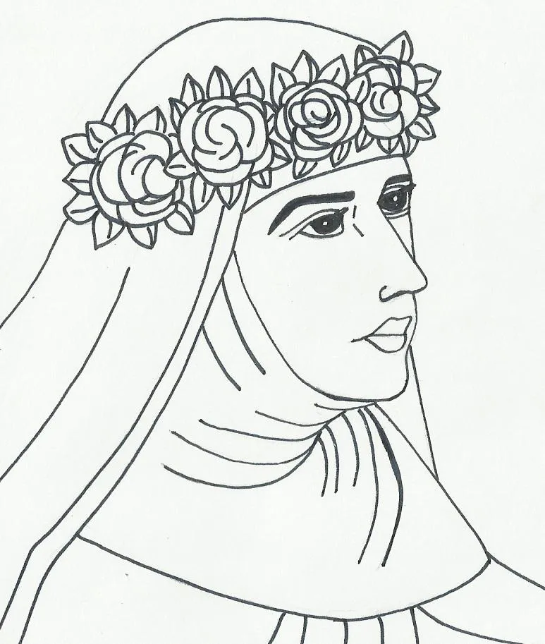 Dibujos para pintar de Santa Rosa de lima - Imagui Dibujos para pintar de Santa Rosa de lima - Imagui