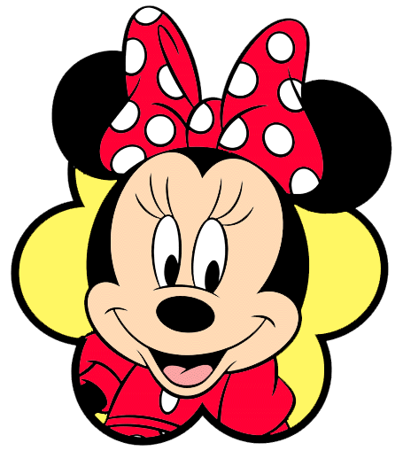 Molde para imprimir de la cara de Minnie Mouse - Imagui