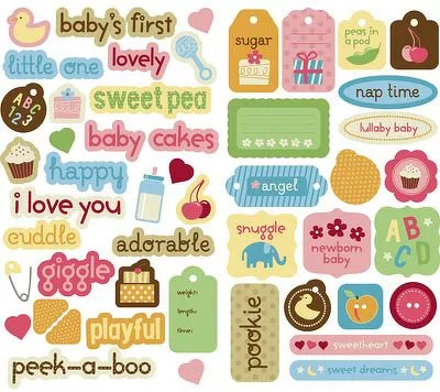 Pegatinas para bebes para imprimir:Imagenes y dibujos para imprimir Pegatinas para bebes para imprimir:Imagenes y dibujos para imprimir