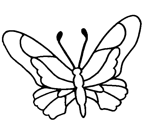 Dibujo de Mariposa 6a para Colorear - Dibujos.net