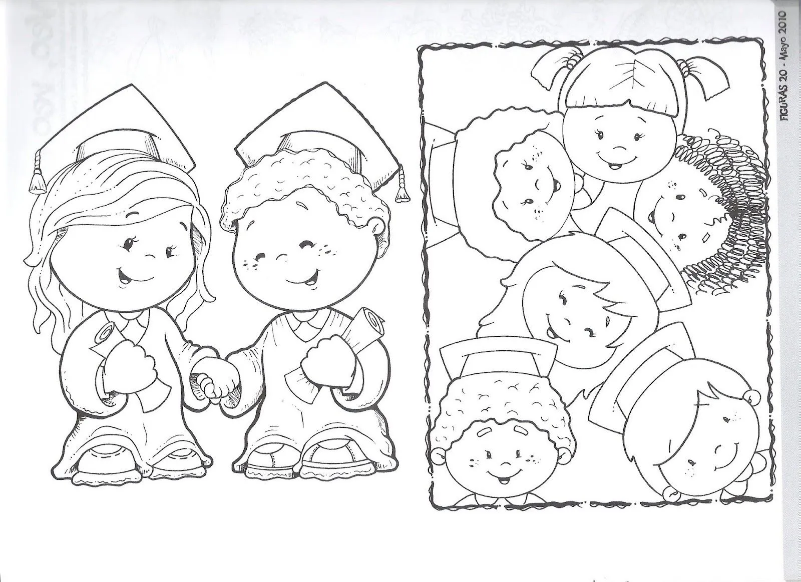Graduados en dibujos para colorear - Imagui